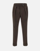 Pantaloni "Pierre" in lana W24MTLG468 COFFEE OFFICINE GENERALE 