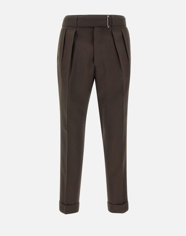 Pantaloni "Pierre" in lana W24MTLG468 COFFEE OFFICINE GENERALE 