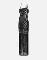 Abito ricamato in tulle illusion 250WCW00202 PLL001RA100 THE ATTICO 