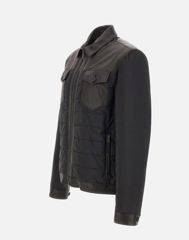Giacca in pelle "Massenzio" MASSENZIO SW2NERO VOLFAGLI 