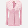 Cardigan in lana con piume 2M643A N0124 BLUMARINE 