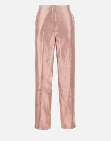 Pantaloni  "Sally" in lino e seta<BR/> SALLY PETAL LOULOU DE SAISON 