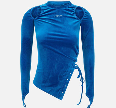 Top in velluto ATB1181W BLUE ANDERSSON BELL 