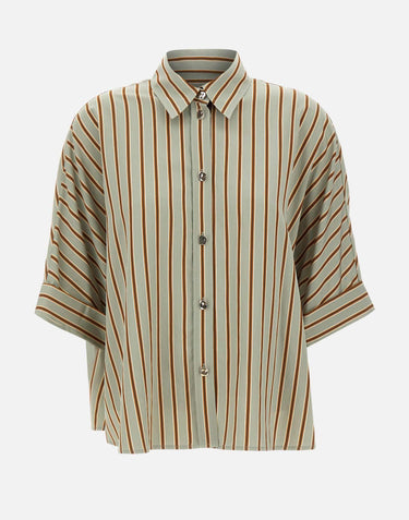 Camicia in rayon a righe CA6351T553A P9641 LIU-JO 