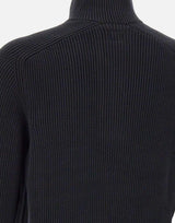 "Polo collar full rib sweater" 19CMKN016A 006608A999 C.P. COMPANY 