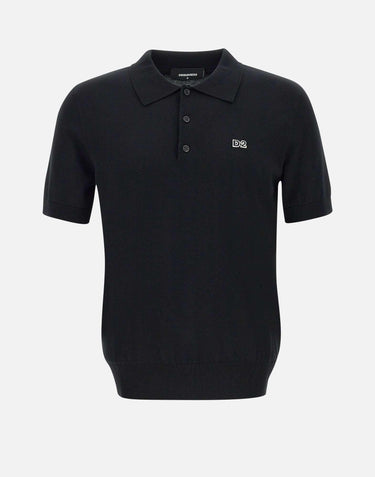 " Knit Polo" in cotone S74HA1452 D13018900 DSQUARED2 