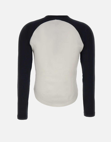 Maglia "Circle Contrast Ls" 325JTS228JS0203 WHTBLK COURREGES 