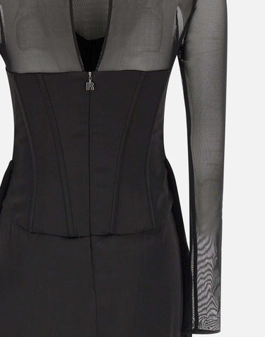 "Satin corset mini dress" 115252 100 ROTATE BIRGER CHRISTENSEN 