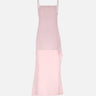 Abito lungo in crêpe con schiena scoperta 126CRO805PL0159 LTPINK COURREGES 