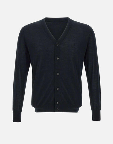 Cardigan  rasato in lana 901704 261 KANGRA 