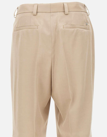 Pantaloni in twill drappeggiato 50561961 286 BOSS 