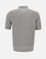 Polo in misto lino 57118 18641070 GRAN SASSO 