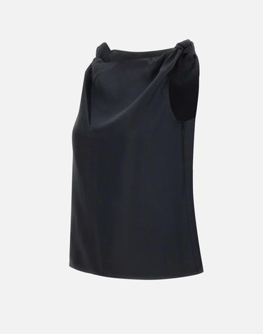Top "Remy"  in seta REMY BLACK LOULOU STUDIO 