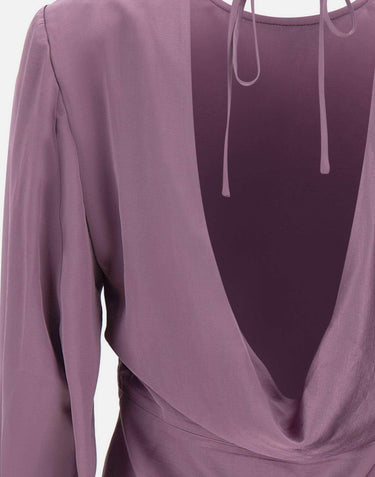 Blusa in raso con schiena scoperta SY005 VIOLET JACQUES WEI 