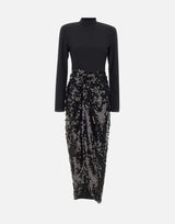 Abito midi annodato pailettes 115254 100 ROTATE BIRGER CHRISTENSEN 