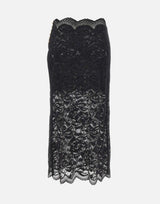 "Midi skirt in stretch lace" 24AJJU598PA0170 P001 RABANNE 