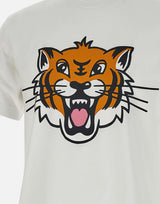 T-shirt "Happy tiger" in cotone FF55TS5334SG 02 KENZO PARIS 