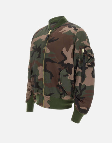 "MA-1 Base Flight Bomber Jacket" 756111C 408 ALPHA INDUSTRIES ULTRAVIOLET 