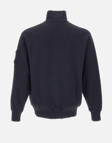 "Brushed and Emerized Diagonal Fleece Half Zip Sweatshirt" 19CMSS142A 006372G888 C.P. COMPANY 