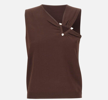 Top con dettaglio cut-out SP1NT004 6044 KAOS 