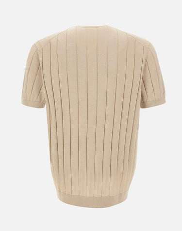 Maglia in cotone a coste larghe DK17026 SABBIA DIKTAT 