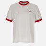 T-shirt in cotone elasticizzato con bandiera 50562134 101 BOSS 