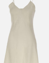 Abito lungo in misto lino con lurex M80ABIK02 TES0M06800 ELEVENTY 