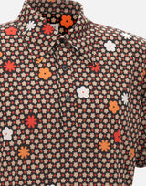 Polo con stampa a fiori SH2GL0011 M20206001S MM6 MAISON MARGIELA 