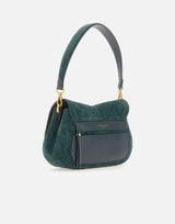 Borsa a spalla "Helena Round" BS12618 CMPLVELVETGREEN GIANNI CHIARINI 
