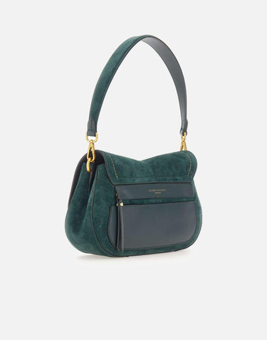 Borsa a spalla "Helena Round" BS12618 CMPLVELVETGREEN GIANNI CHIARINI 