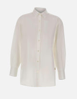 Camicia "Boyfriend" in misto cotone e lino CFWWSI2013 FRUT52958309 WOOLRICH 