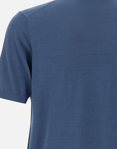 Maglia a maniche corte in misto seta e cotone 300421 216 KANGRA 