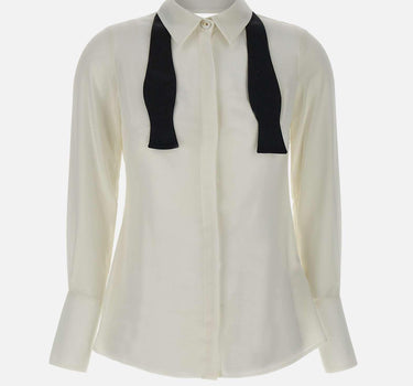 Camicia " Daily" in georgette con cravattino CA10952E2 360 ELISABETTA FRANCHI 