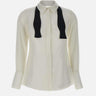 Camicia " Daily" in georgette con cravattino CA10952E2 360 ELISABETTA FRANCHI 