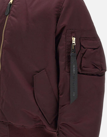 "MA-1 Base Flight Bomber Jacket" 756111 608 ALPHA INDUSTRIES ULTRAVIOLET 