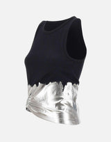Top con anello e arricciatura 26PJTE015C00530 M004 RABANNE 