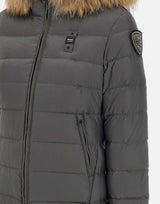 Piumino lungo con pelliccia "Kristin" 25WBLDK03103 006047978GG BLAUER 