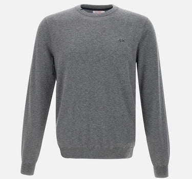 Maglia  "Solid" in cotone e lana K44101 47 SUN68 