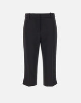 Pantaloni in crêpe leggero con bande in raso PA17561E2 110 ELISABETTA FRANCHI 