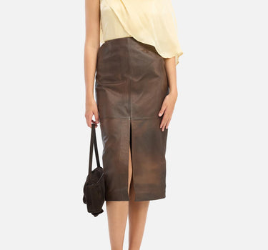 Gonna longuette in pelle 116321 2037 ROTATE BIRGER CHRISTENSEN 