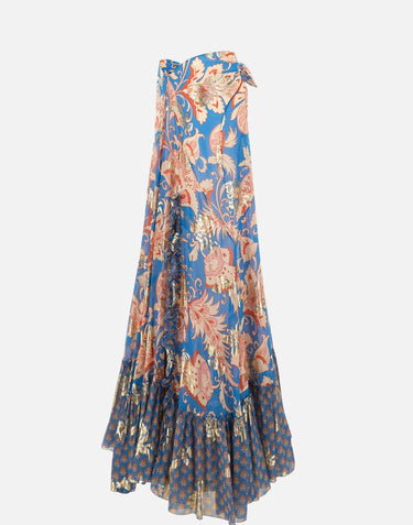 Gonna in seta con motivo paisley floreale WRFA0197 99SAA86X0882 ETRO 