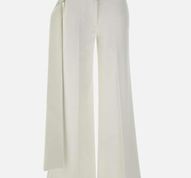 "Satin Waistband Trouser " 1125WTR006040A IVORY VICTORIA BECKHAM 