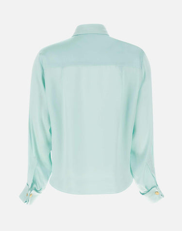 Camicia in seta H225SHRT TEAL HEBE STUDIO 