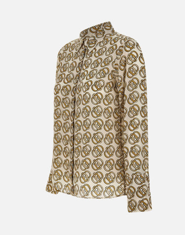 Camicia in crêpe de Chine di seta CF4456T3598 N9710 LIU-JO 