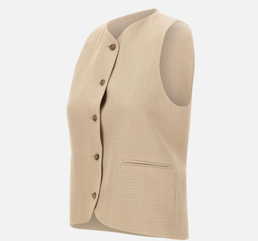 Gilet "Paco" PACO BEIGE LOULOU DE SAISON 