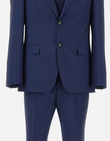 Abito tre pezzi slim fit in lana vergine 50561836 404 BOSS 