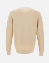 Maglia in cotone con lavorazione a rombi DK17016 SABBIA DIKTAT 
