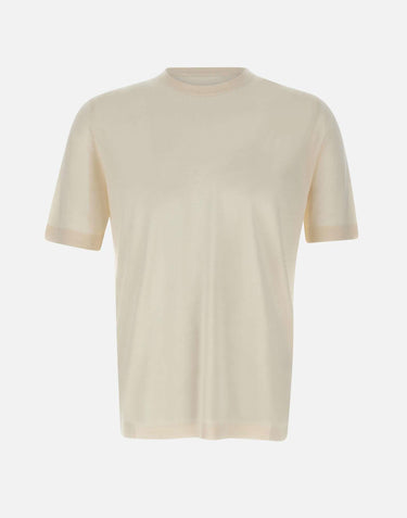 T-shirt in lana, seta e cashmere TS0MC LSC18R020 FILIPPO DE LAURENTIIS 
