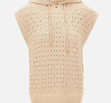 Maglia smanicata con cappuccio 171688 052 KANGRA 