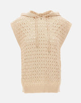 Maglia smanicata con cappuccio 171688 052 KANGRA 
